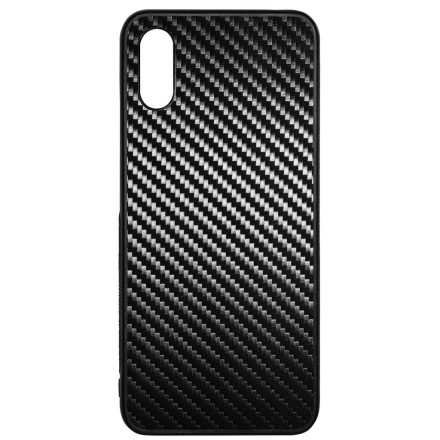 Ezüst karbon fiber mintás Xiaomi Redmi 9A / Redmi 9AT tok