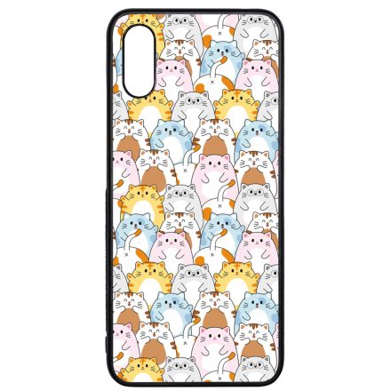 Tündéri Kawaii cica mintás Xiaomi Redmi 9A / Redmi 9AT tok