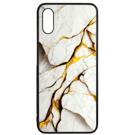 Luxury fehér és arany márvány mintás Xiaomi Redmi 9A / Redmi 9AT tok