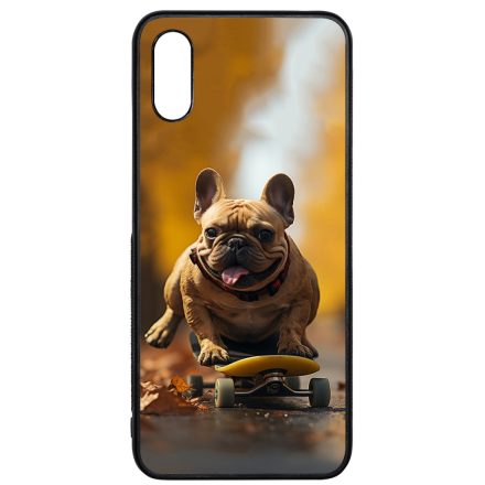 Francia bulldog gördeszkán Xiaomi Redmi 9A / Redmi 9AT tok