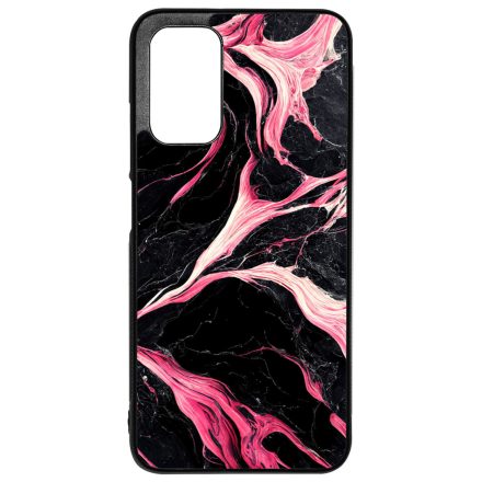 Gyönyörű fekete-pink márvány mintás Xiaomi Redmi 9T tok