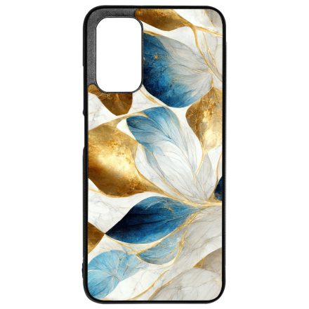 Csodaszép fehér-arany leveles márvány mintás Xiaomi Redmi 9T tok