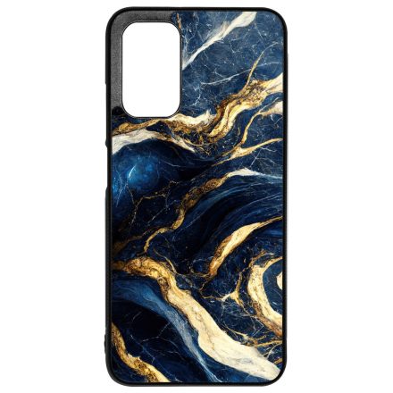 Gyönyörű kék és arany márvány mintás Xiaomi Redmi 9T tok