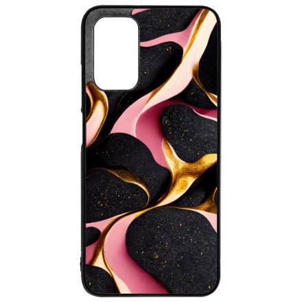Fekete-Lila és arany mintás Art Xiaomi Redmi 9T tok