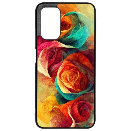 Absztrakt színes rózsák Art Xiaomi Redmi 9T tok