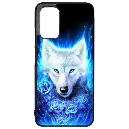Farkas kék rózsával Xiaomi Redmi 9T tok