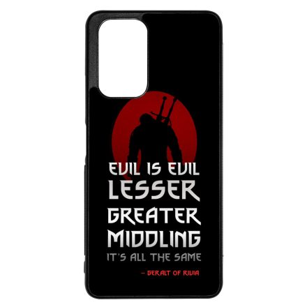 Evil is evil the Witcher Vaják Netflix Xiaomi Redmi Note 10 Pro tok