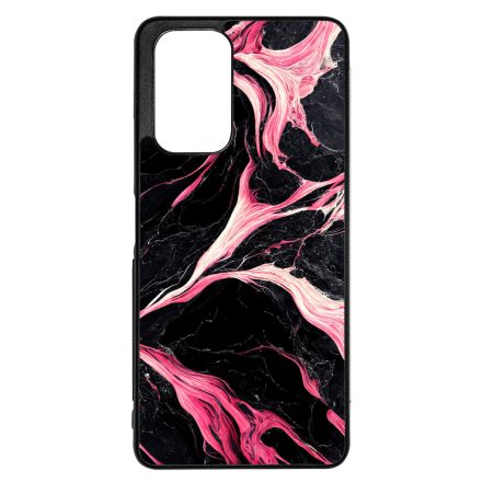 Gyönyörű fekete-pink márvány mintás Xiaomi Redmi Note 11 tok