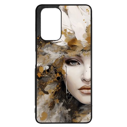 Szépséges aranyló nő Art Xiaomi Redmi Note 11 tok