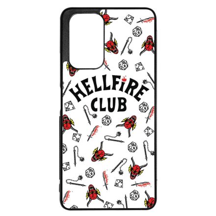 Hellfire Club - Fehér Mintás - Stranger Things Xiaomi Redmi Note 12 Pro 5G tok