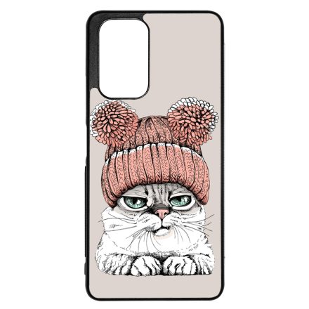 Cuki sapkás cica Xiaomi Redmi Note 12s tok