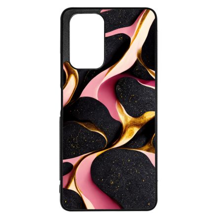 Fekete-Lila és arany mintás Art Xiaomi Redmi Note 12s tok
